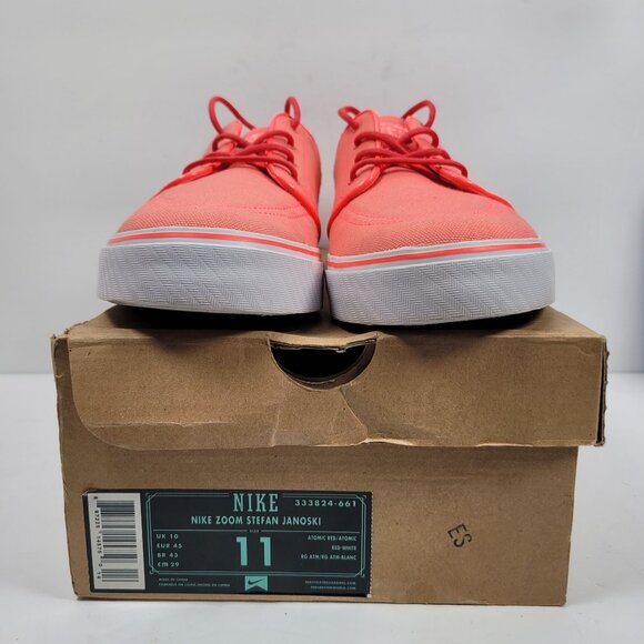 Nike Zoom Stefan Janoski Men's Red Skateboarding Shoes 333824-661 US Size 11 - Picture 2 of 10